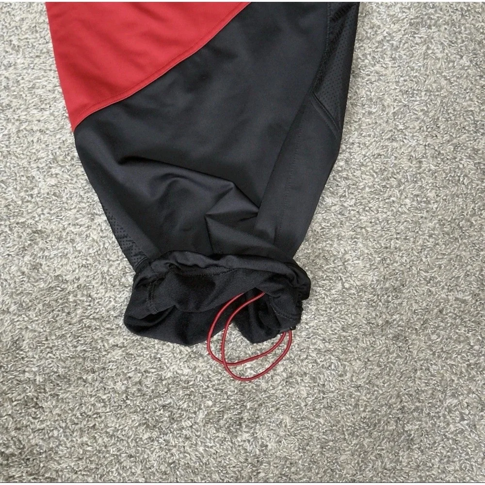 Jordan Brand Mens Colorblock Basketball Track Pants Black Red Jumpman Athletic
